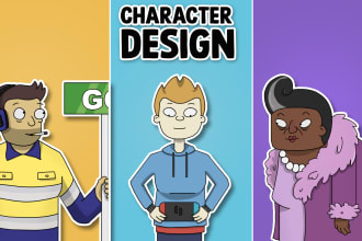 create an original cartoon character illustration and mascot