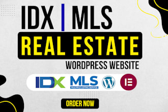 build realtor, agent, real estate website with idx mls in wordpress, idx website