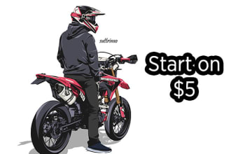 create motorcycle art from your photos