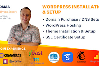 setup a wordpress site or blog for you