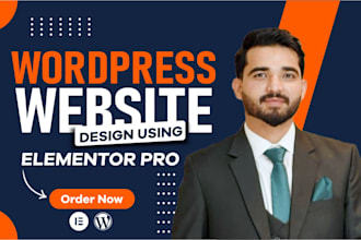 design wordpress website using elementor pro