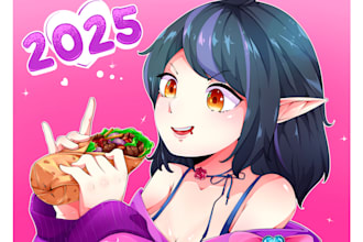 draw anime illustration, fanart or original character