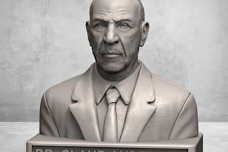 do 3d sculpt bust, basic styzed char sculpt, basic props