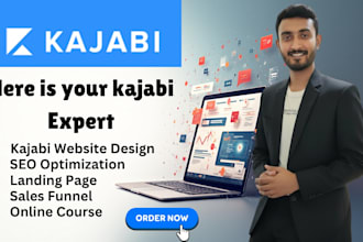 design a professional kajabi website