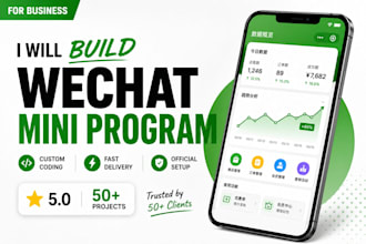 develop custom wechat mini program for business