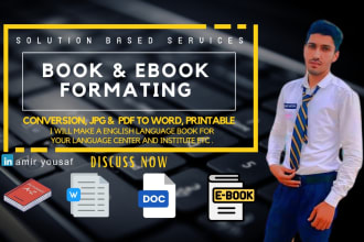 kindle formatting, book conversion, and book editor from any file formats