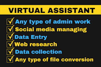 be your remote virtual assistant