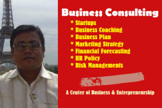 be your business consultant, analyst and mentor or strategist
