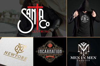 design clothing brand, streetwear, apparel and fashion logo