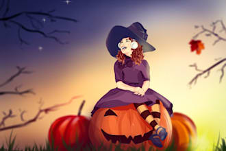 draw cute colorful kids childrens book illustration