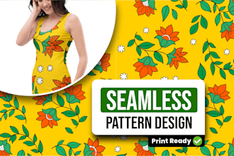 design seamless pattern textile prints pattern design
