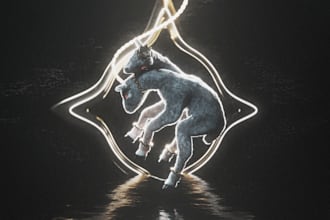create stylized surreal 3d renders