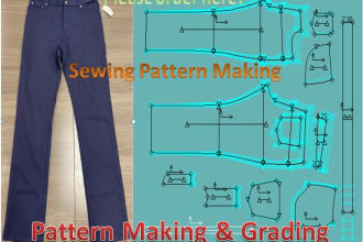do sewing pattern making for your project