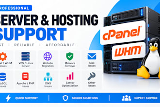 fix any issue of hostgator bluehost godaddy digitalocean siteground cpanel vps