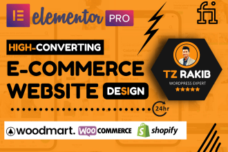 build wordpress woocommerce website online shop by woodmart
