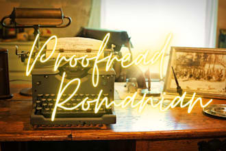 proofread any romanian book or text