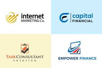 design logo for agency bookkeeping accounting finance website