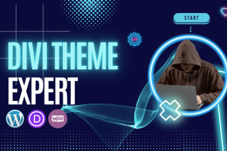 be divi expert for divi wordpress website with divi theme or divi builder