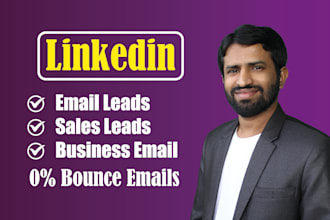 provide b2b linkedin lead generation business email leads