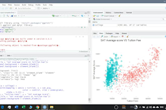 do data analysis using r programming, r studio