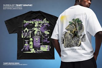 design surrealism apparel graphics for fashion brands and artists