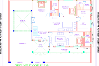 design 2d layout plans in autocad