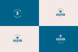create logo related to beach, villa, hotel or clothing brand