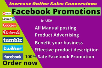 do facebook marketing to promote your business or product