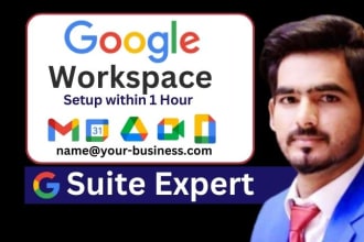 setup or fix g suite, google workspace, domain email in 1 hr