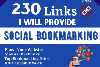 do strong social bookmarking backlinks manually for google ranking