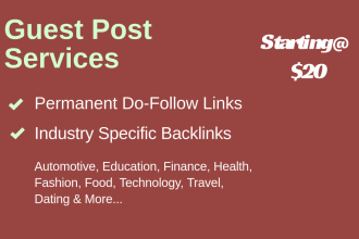 get guest post backlinks from various industries