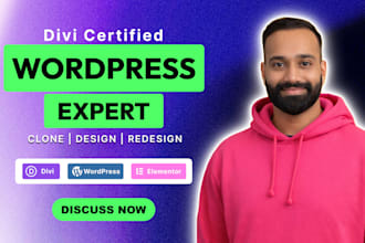 develop and design divi website
