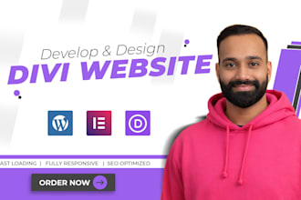 develop and design divi website