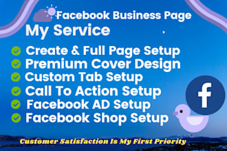 create and design facebook business or fan page