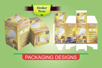 design product packaging box design, quick service