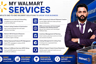 increase your walmart sales with SEO, PPC and wfs optimization