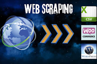 do scraping data from any website to csv or import to wp
