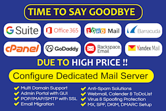 setup dedicated mail server with antispam filtering