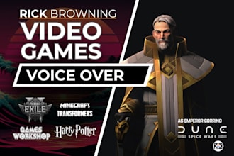 be your voice actor for your video game character