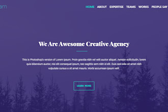 convert psd, pdf to html, responsive bootstrap