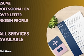 optimized the cv, resume, cover letter