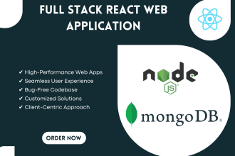 develop responsive reactjs or nextjs web app using nodejs