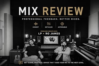 review your mix and provide professional producer feedback