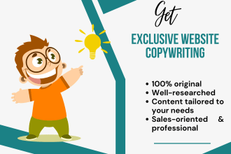 be your SEO website content writer