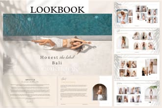 design digital professional lookbook, product catalog, sell sheet and line sheet