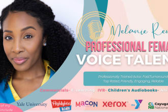 record an american female voiceover