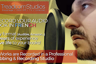 record your audio book in french in a professional recording studio