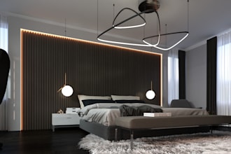 do your  minimalist interior design render