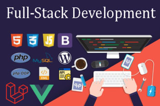 be your full stack developer, PHP, laravel, vuejs, reactjs