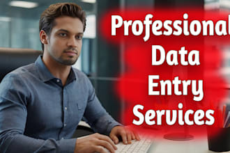do excel data entry, web research, mining and scraping